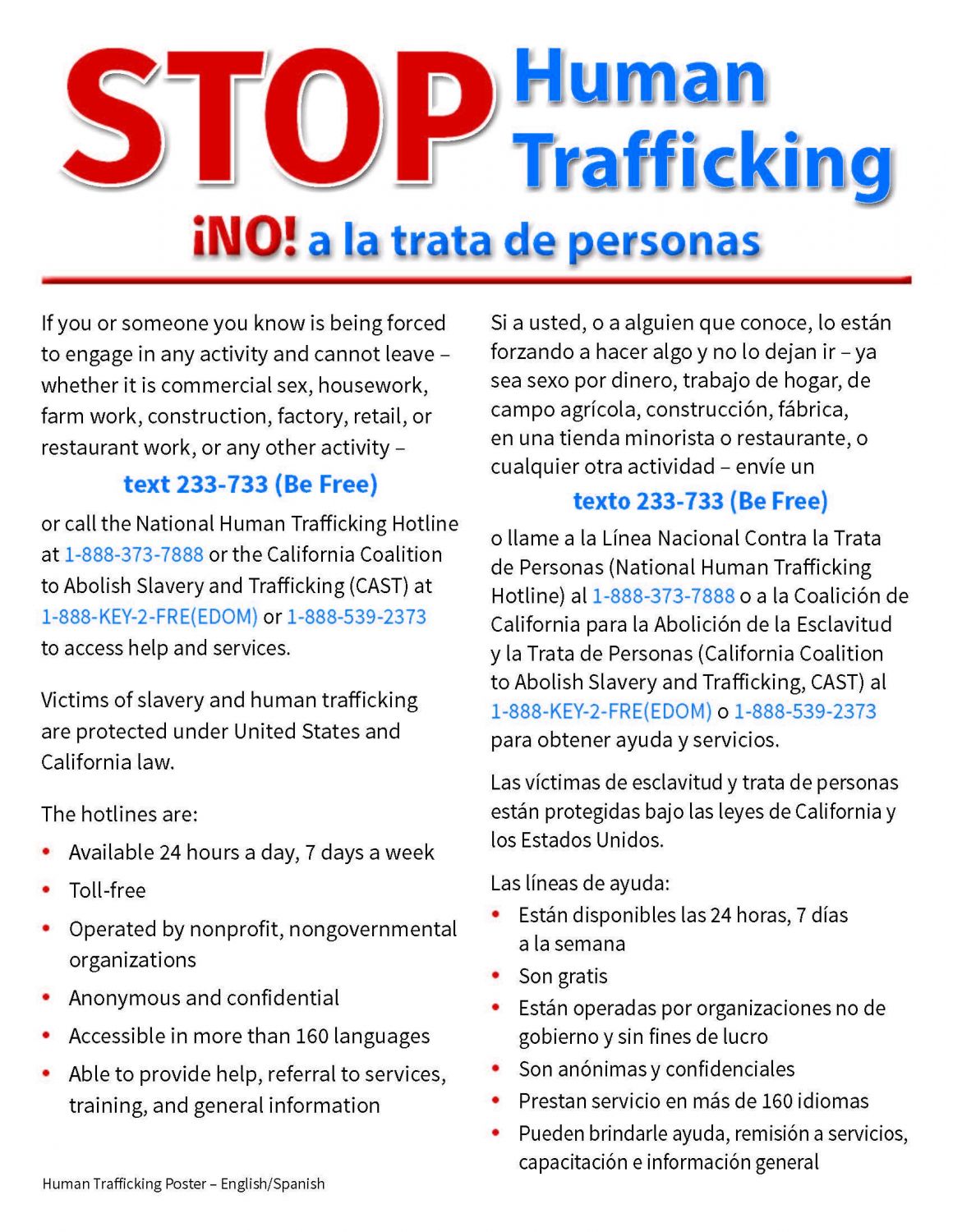 STOP Human Trafficking